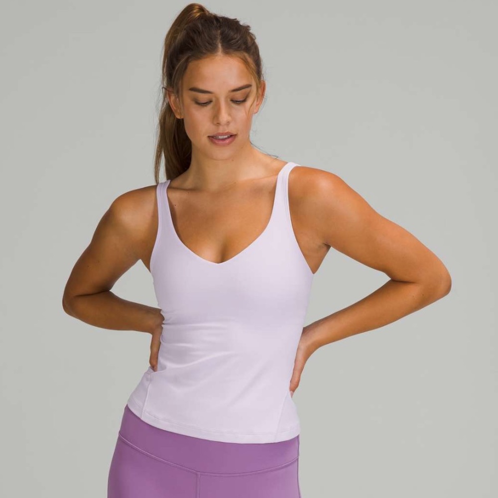 Lululemon align waist length tank in lilac color